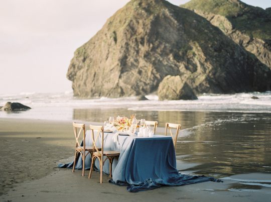 Pacific Ocean Wedding Tablescape