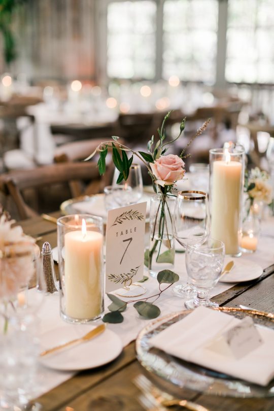 Rustic Elegant Minimal Wedding Tablescape
