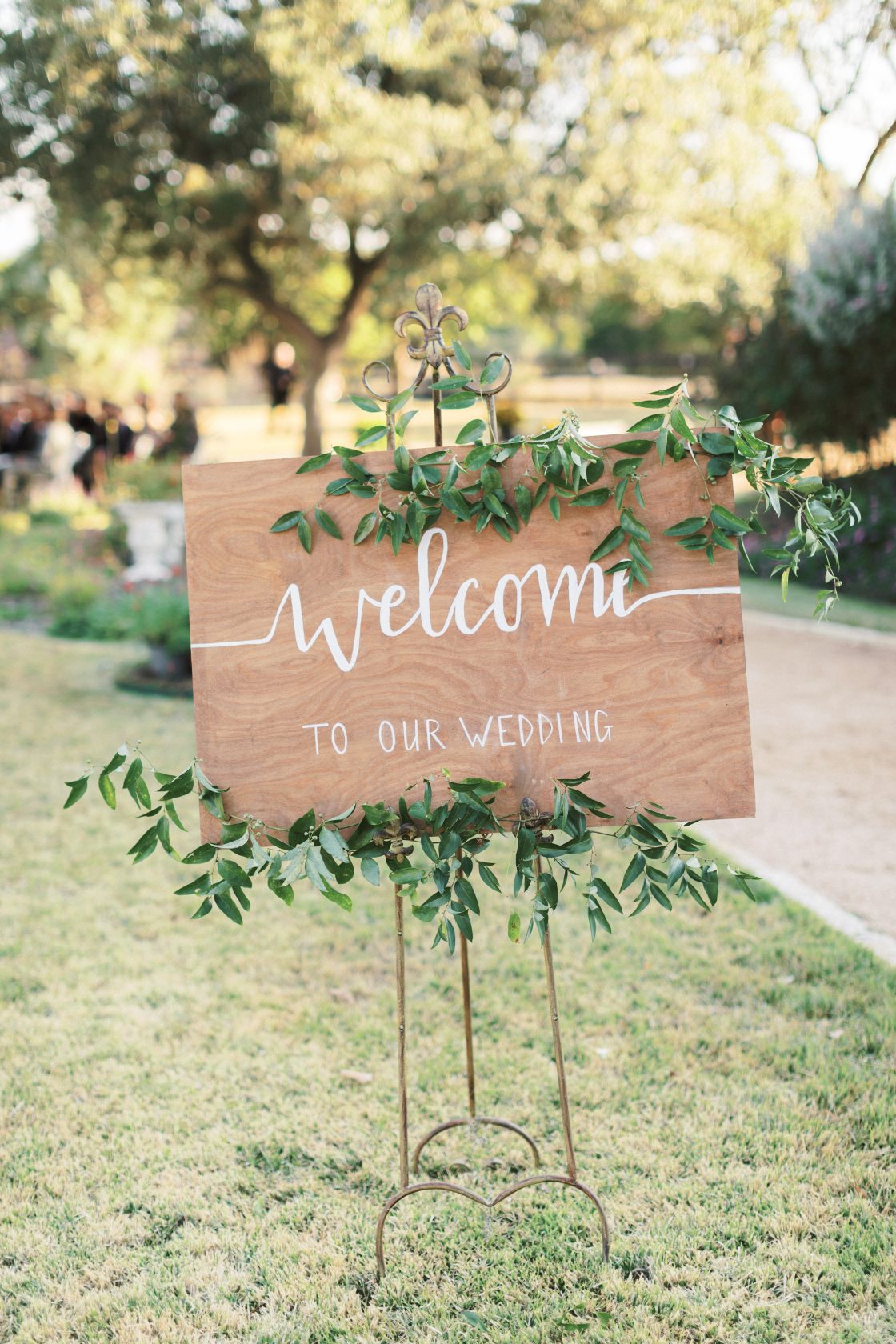 Wooden Wedding Welcome Sign
