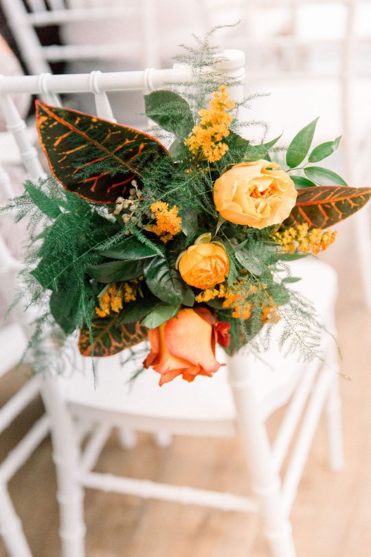 Fall Rose Ceremony Florals