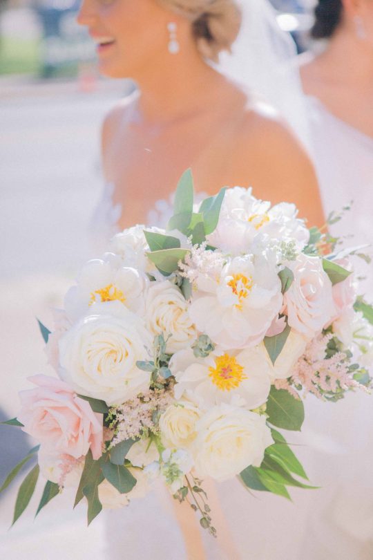 Ivory Rose and Blush Astilbe Wedding Bouquet
