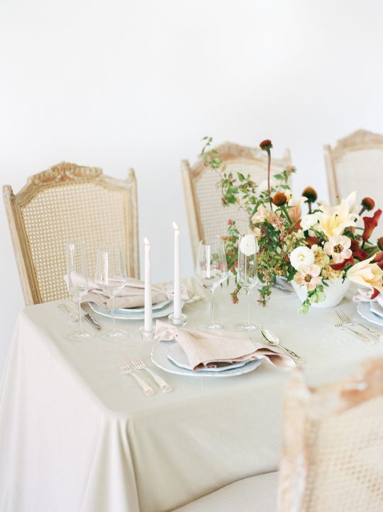 Organic Romantic Wedding Tablescape