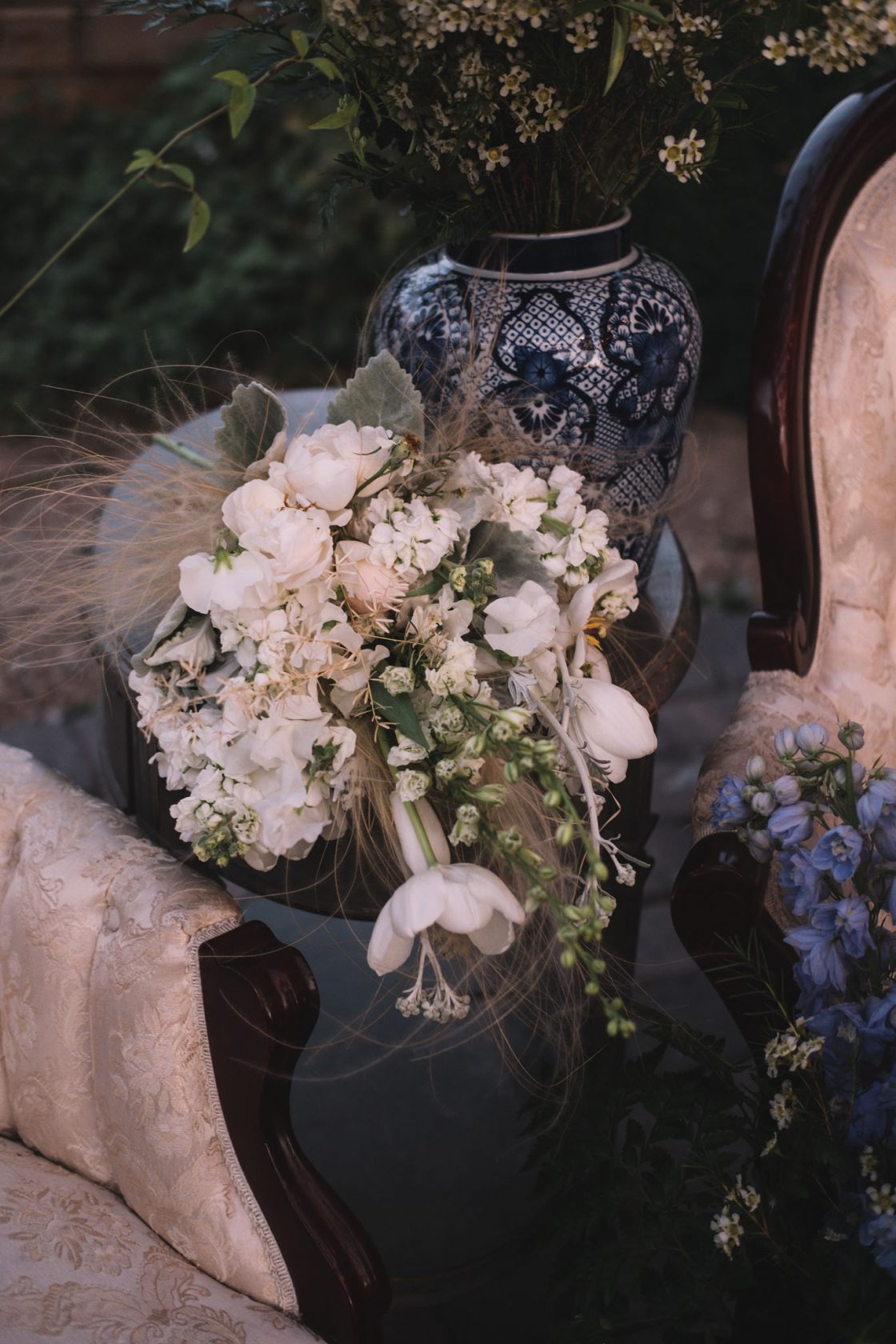 Romantic Natural White Wedding Bouquet