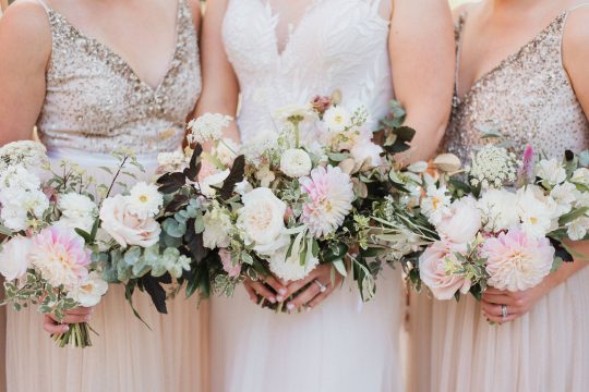 Sparkly Bridesmaids Dresses