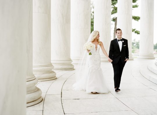 DC Columns Wedding Photo