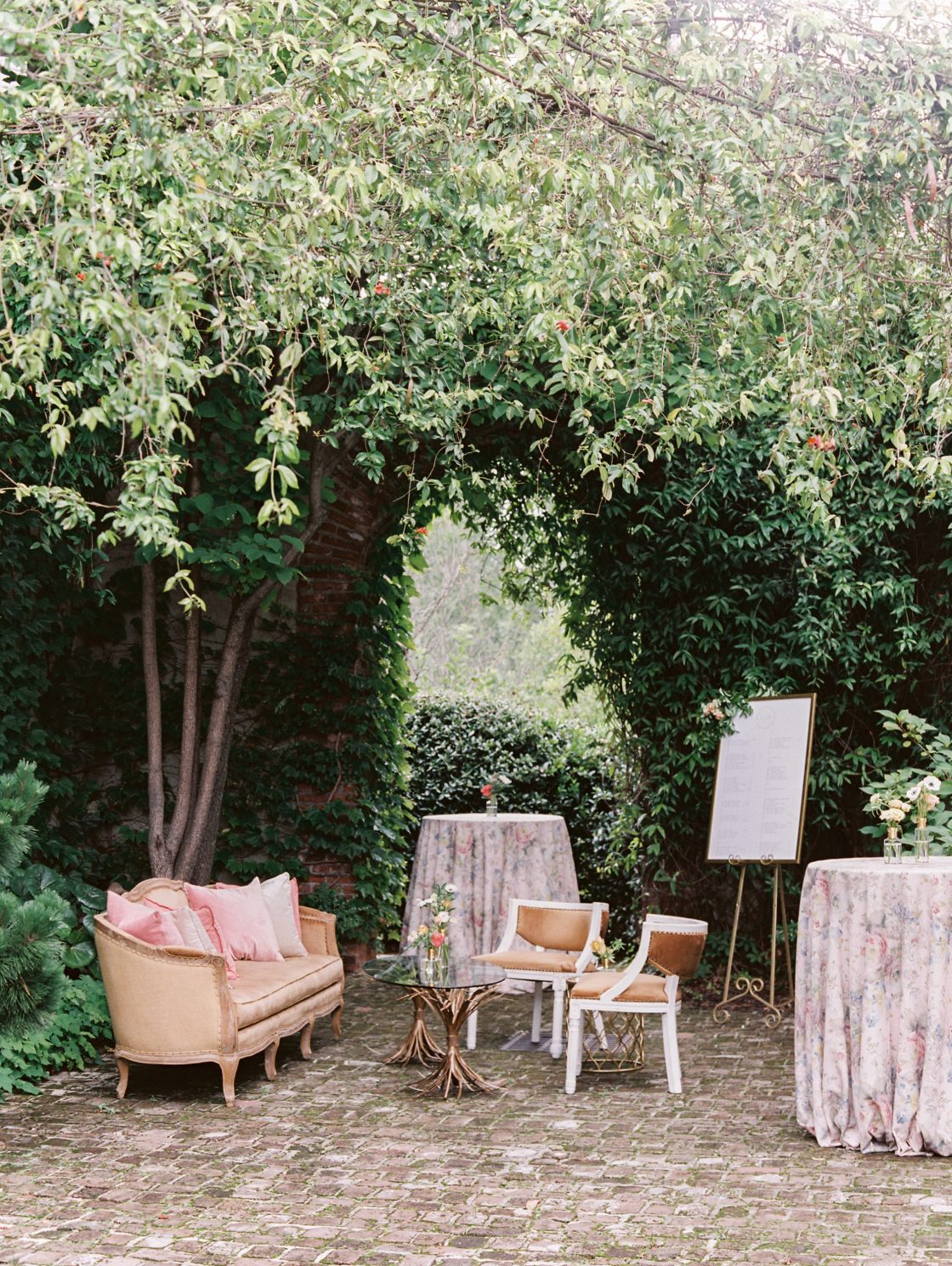 Garden Wedding Seating Area