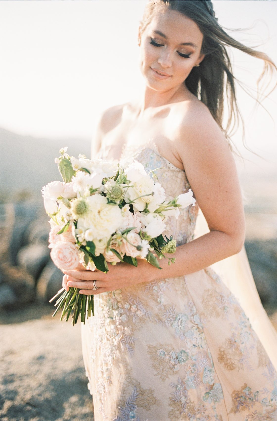 Ivory and Blush Wedding Bouquet