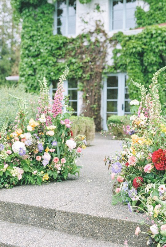 Foxglove Garden Wedding Ceremony Flowers