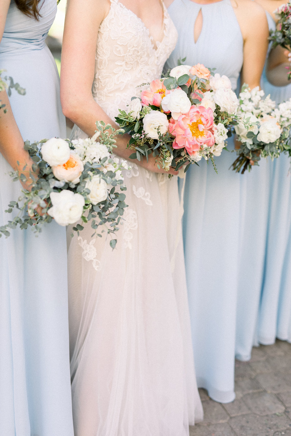Light Blue Bridesmaids Dresses