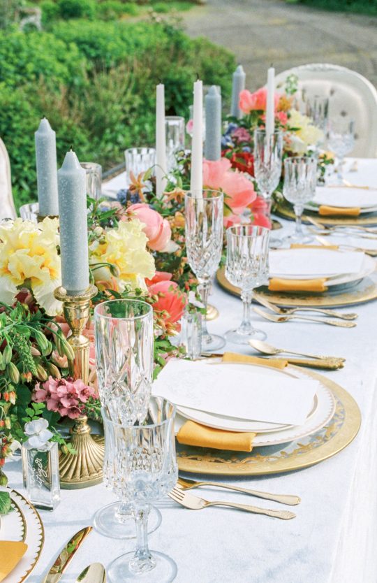 Romantic Elegant Garden Wedding Reception