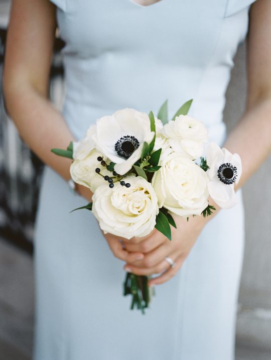 Black and White Bridesmaids Bouquet