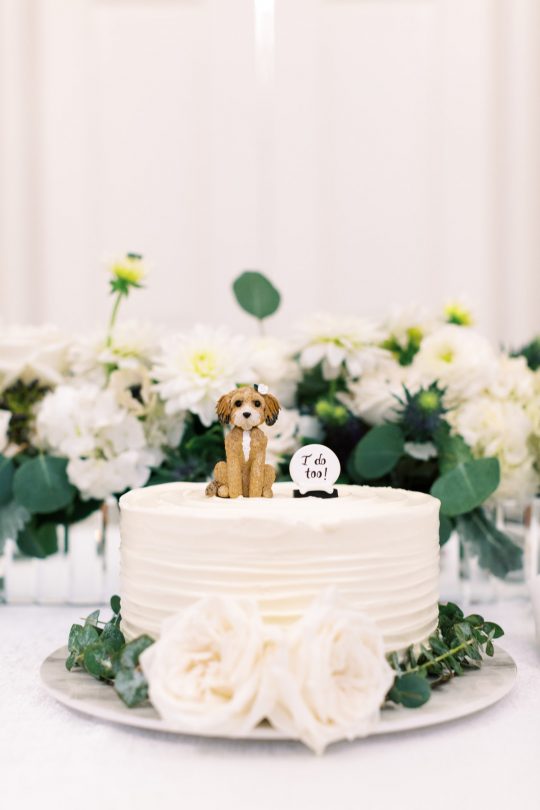 Puppy Wedding Cake Topper