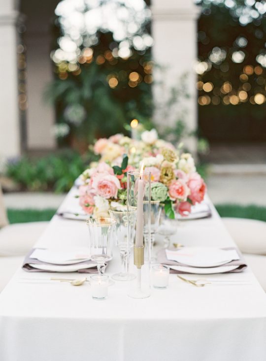 Modern Romantic Wedding Tablescape