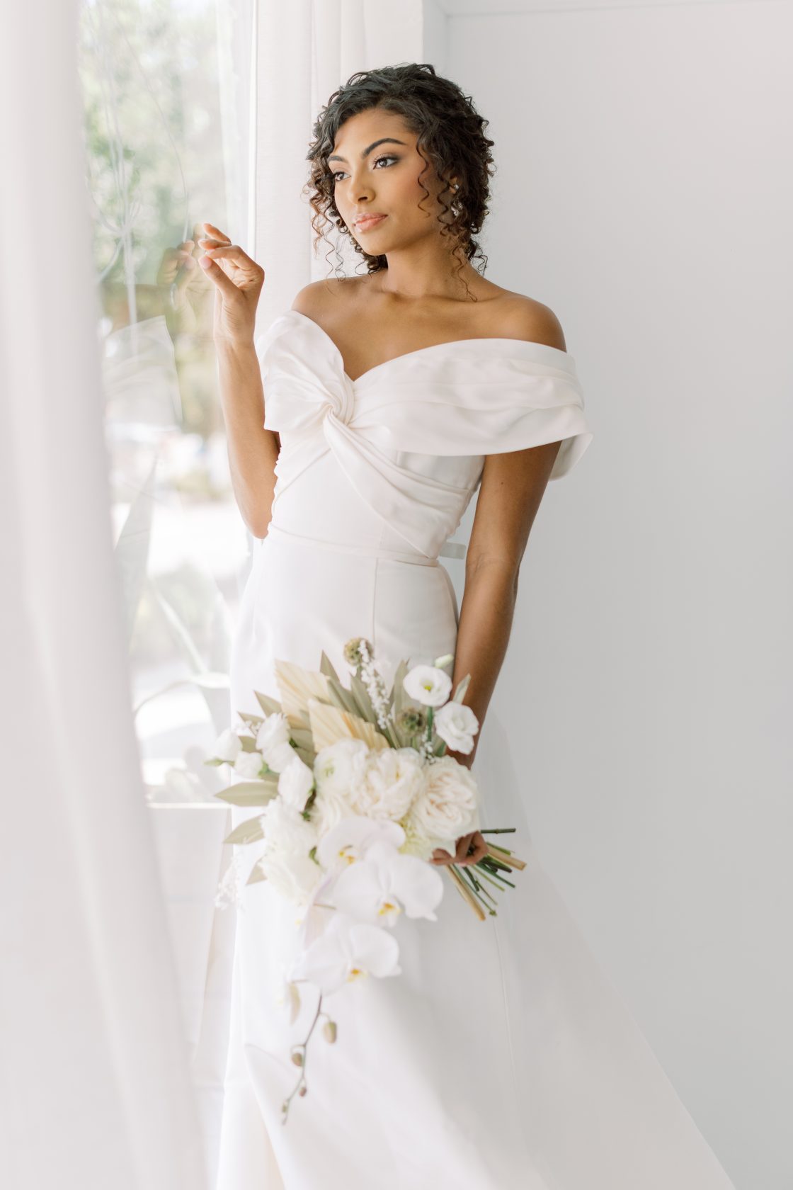 Off the Shoulder Wedding Gown