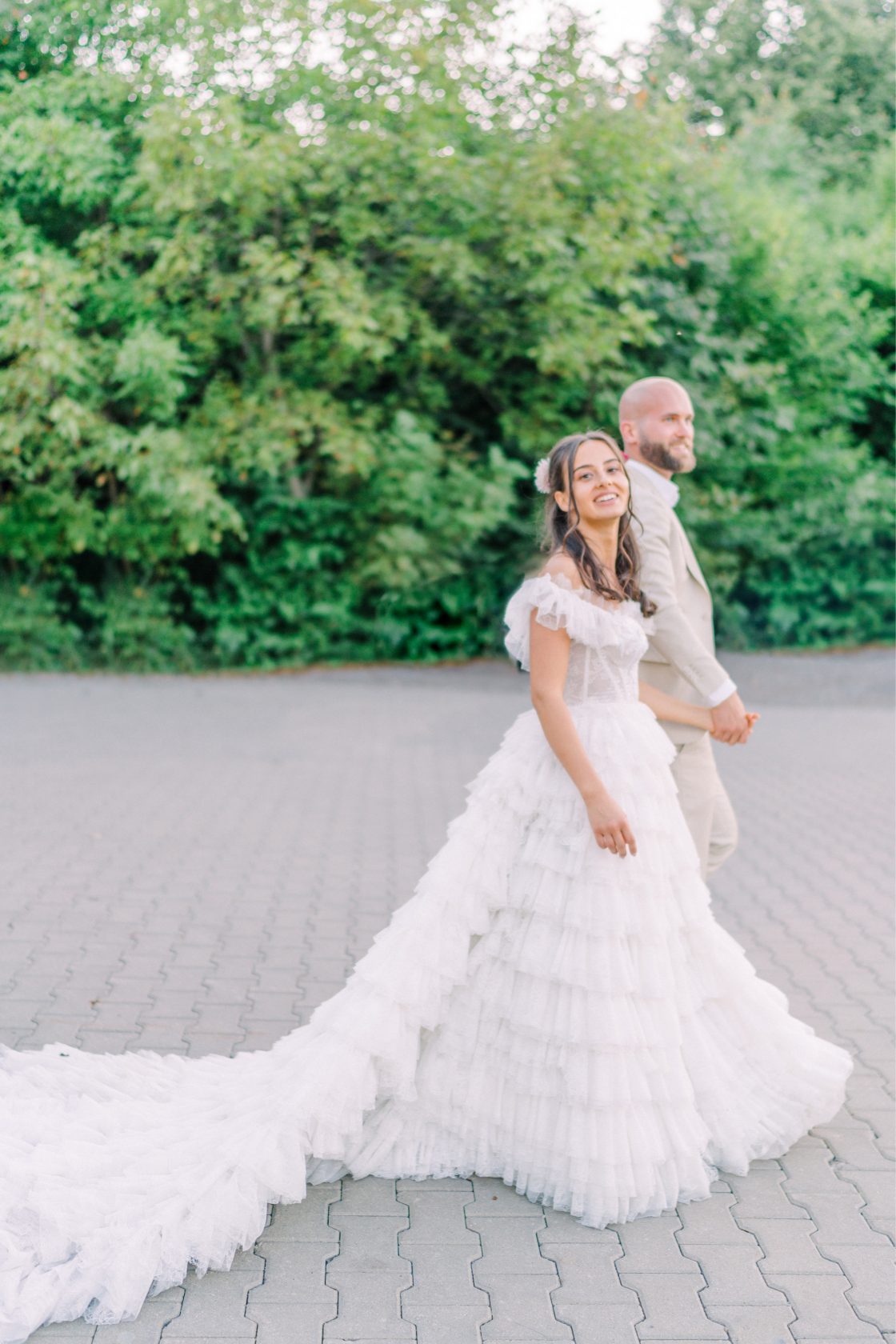 Romantic Gypsy Inspired Wedding Gown