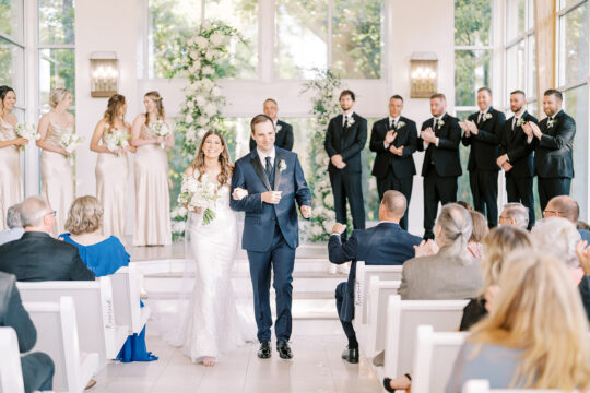 Embracing Elegance: A Minimalist Glass Chapel Wedding | Elizabeth Anne Designs