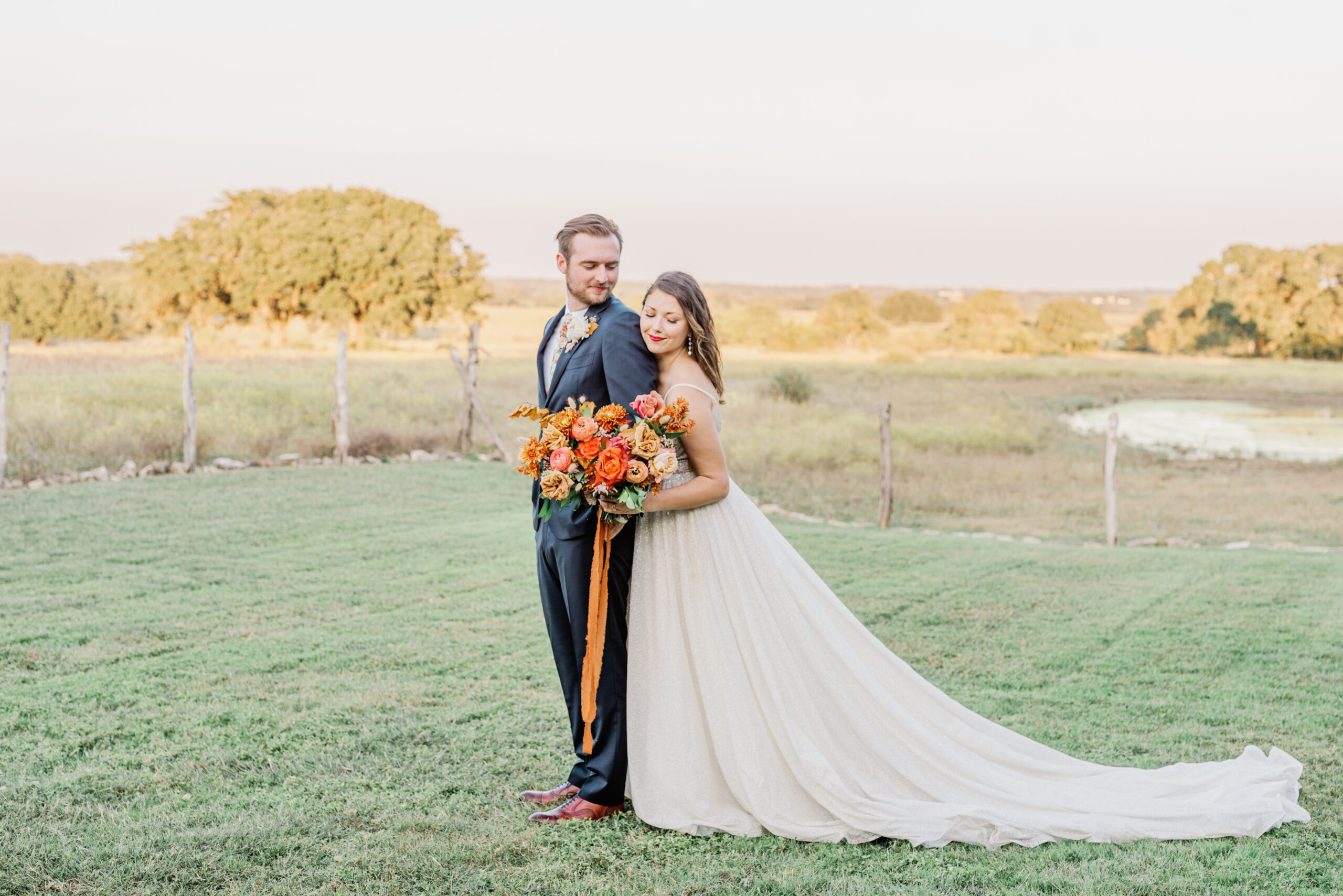 Colorful Fall Wedding with Sunset Colors