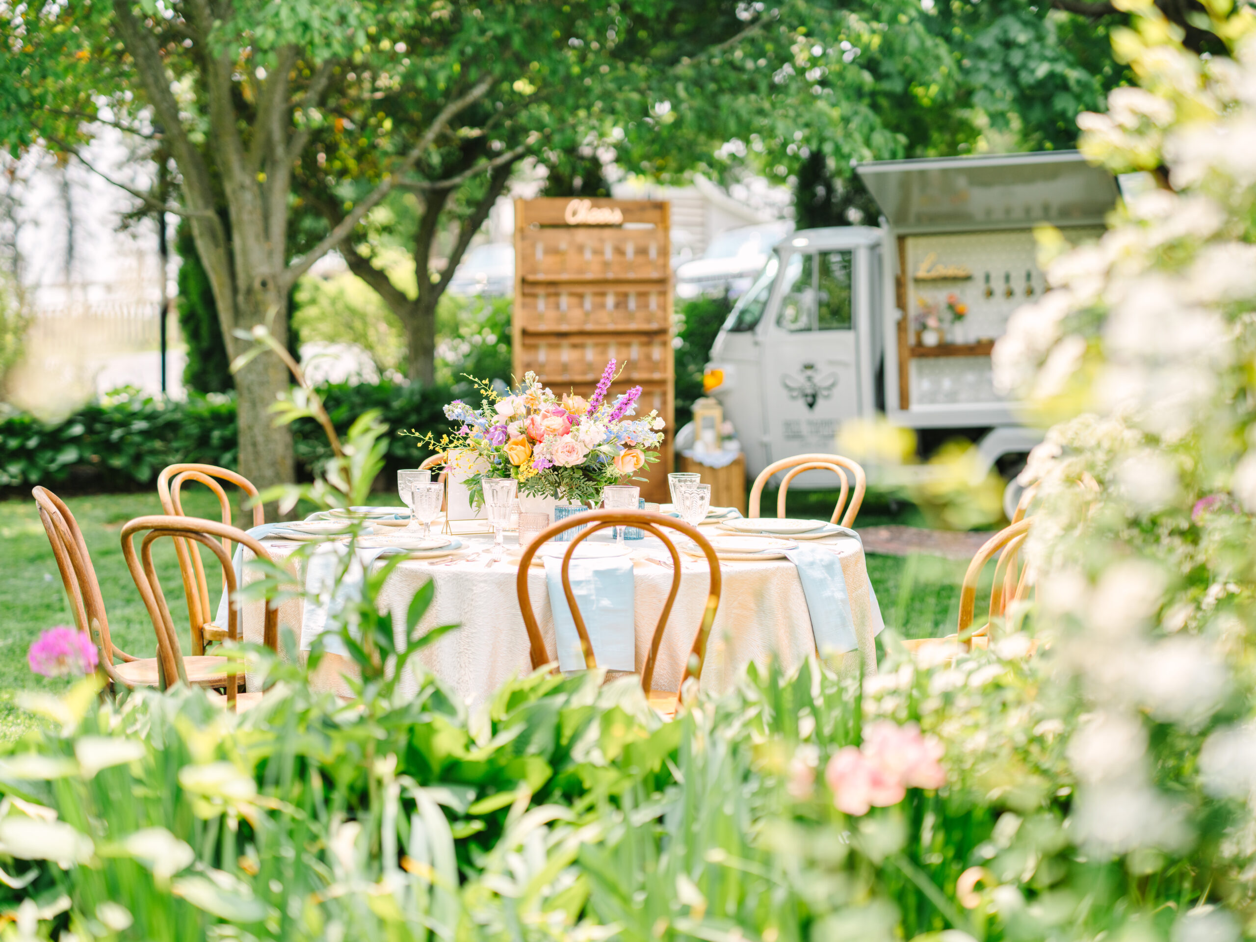 Elegant Romance Blossoms: A Garden Party Inspired Styled Shoot with A Bridgestone Twist | Elizabeth Anne Designs