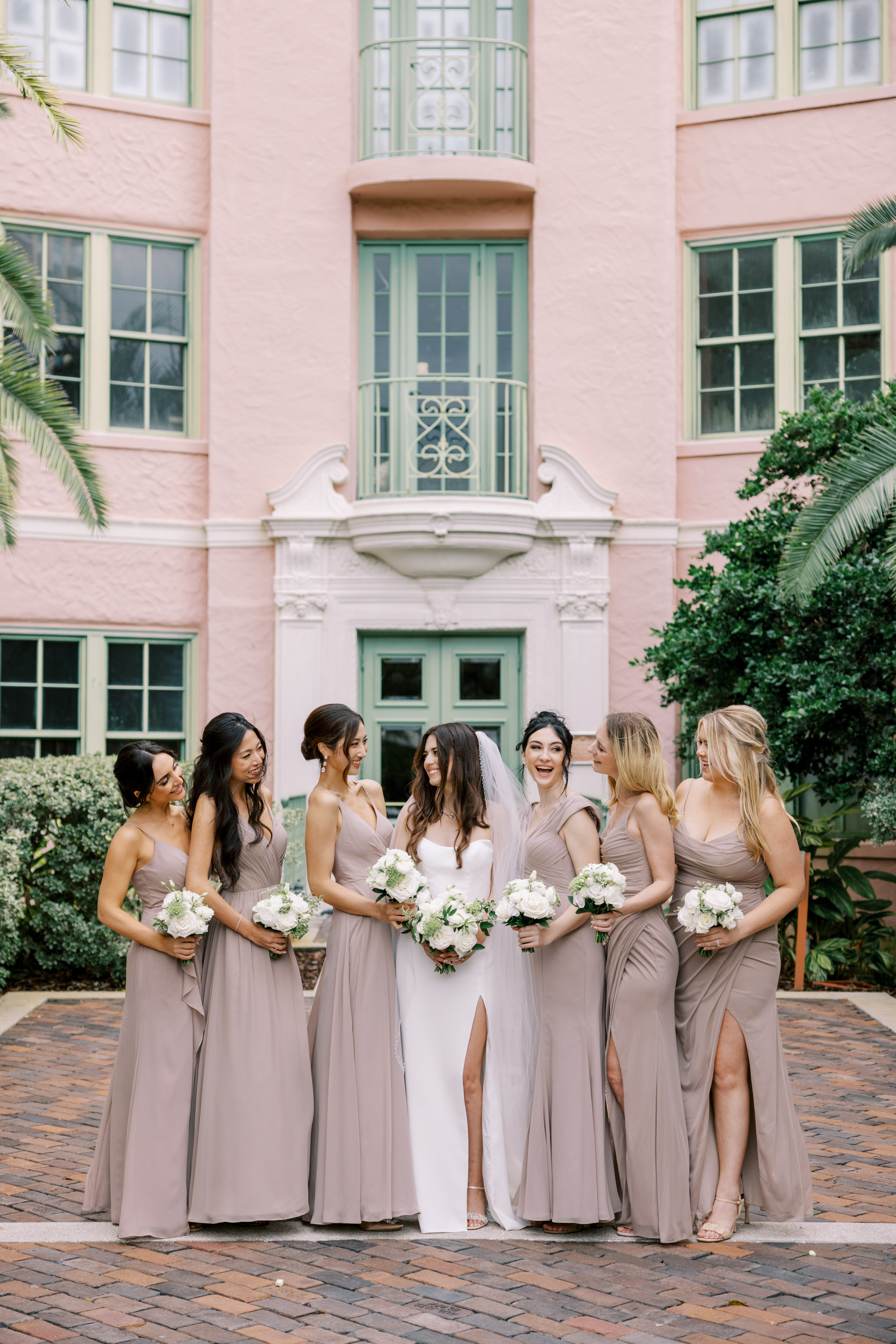 Dreamy Pink and Palm-Filled Florida Wedding | Elizabeth Anne Designs
