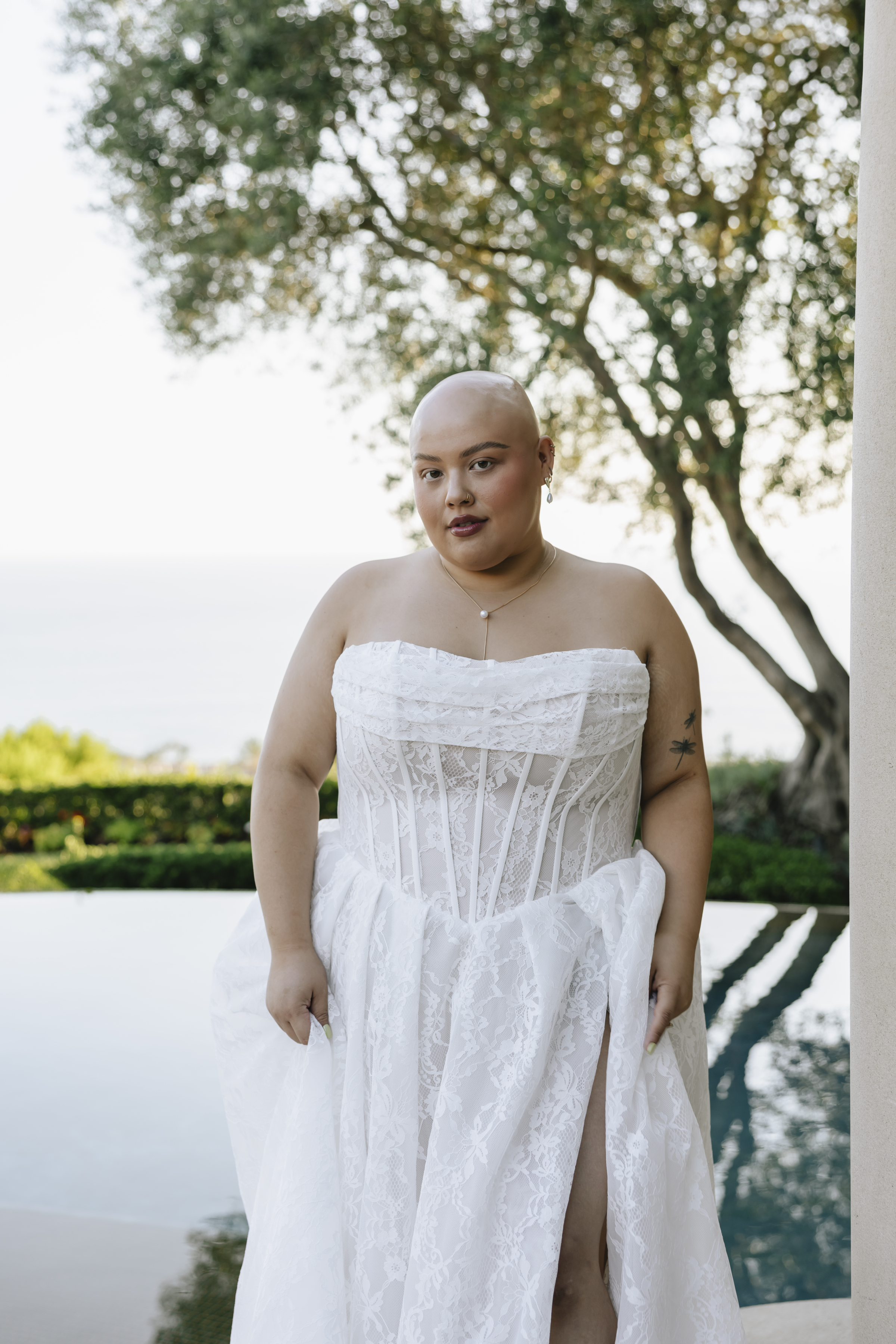 plus size bride, Chiara Rose wearing casablanca wedding gowns at Casablanca Bridal’s Confidence Campaign