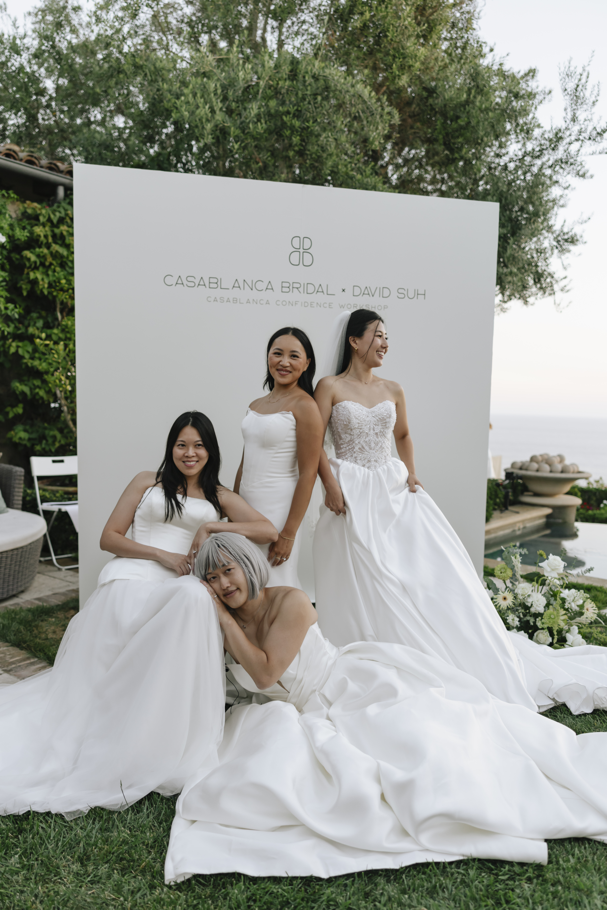 brides wearing casablanca wedding gowns at Casablanca Bridal’s Confidence Campaign